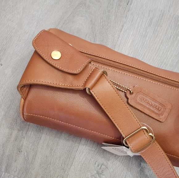 NWT VINTAGE COACH UNISEX WAIST POUCH BRITISH TAN BELT CANTEEN BAG #506 - Picture 3 of 7